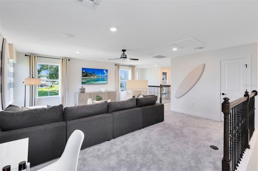 Furnished interior view inside a new home in EverBe, Orlando (Image 10). Furnished interior view inside a new home in EverBe, Orlando (Image 10).