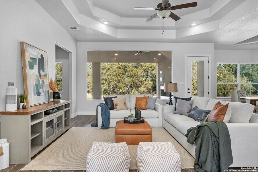 Furnished interior view inside a new home in , Spring Branch (Image 18).