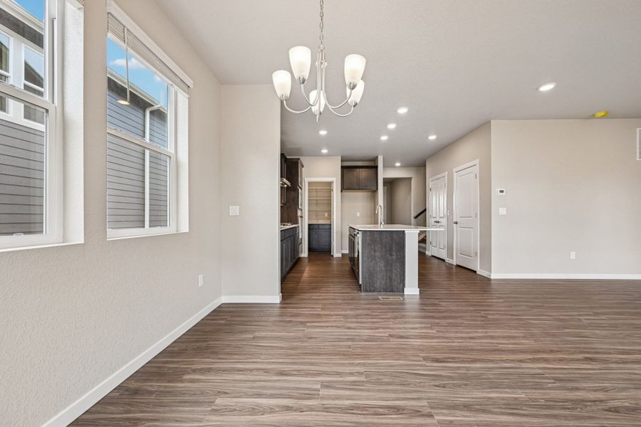Spacious, unfurnished interior of a new home in Ridge at Lorson Ranch, Colorado Springs (Image 31). Spacious, unfurnished interior of a new home in Ridge at Lorson Ranch, Colorado Springs (Image 31).