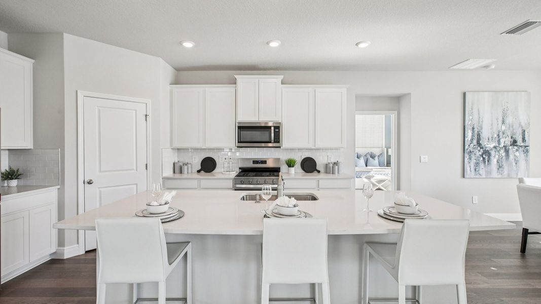 Furnished interior view inside a new home in Deerbrook, Land O' Lakes (Image 18). Furnished interior view inside a new home in Deerbrook, Land O' Lakes (Image 18).