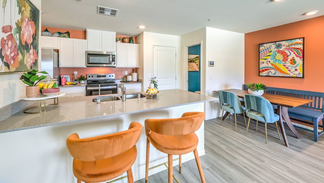 Representative furnished interior of a home built from the 1309 by D.R. Horton in Stone Creek, Clinton (Image 8). Representative furnished interior of a home built from the 1309 by D.R. Horton in Stone Creek, Clinton (Image 8).