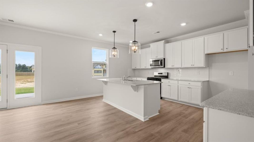 Furnished interior view inside a new home in Fairway 17 at Mirror Lake, Villa Rica (Image 8).