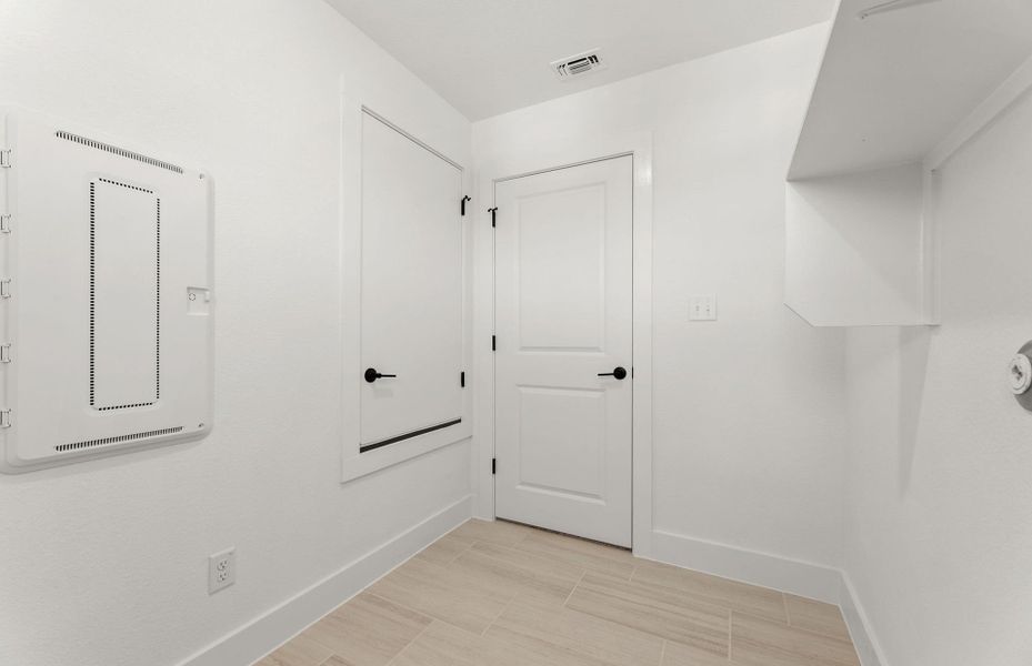Spacious, unfurnished interior of a new home in Saddleback at Santa Rita Ranch, Liberty Hill (Image 36). Spacious, unfurnished interior of a new home in Saddleback at Santa Rita Ranch, Liberty Hill (Image 36).