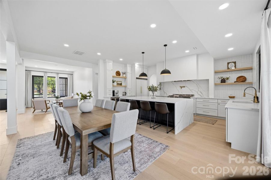 Furnished interior view inside a new home in , Monroe (Image 35).