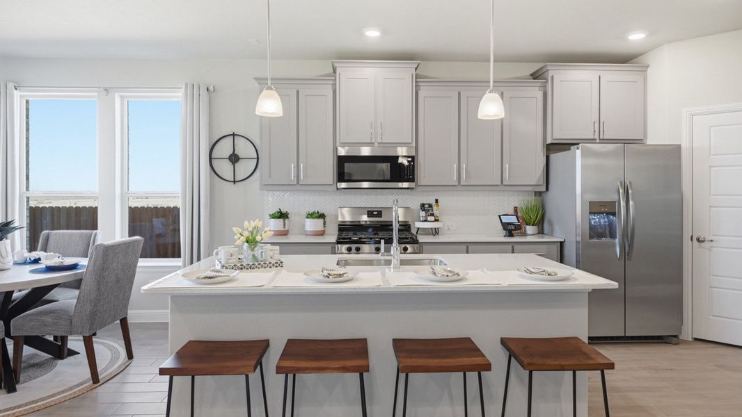 Furnished interior view inside a new home in Bluestem, Rhome (Image 5).
