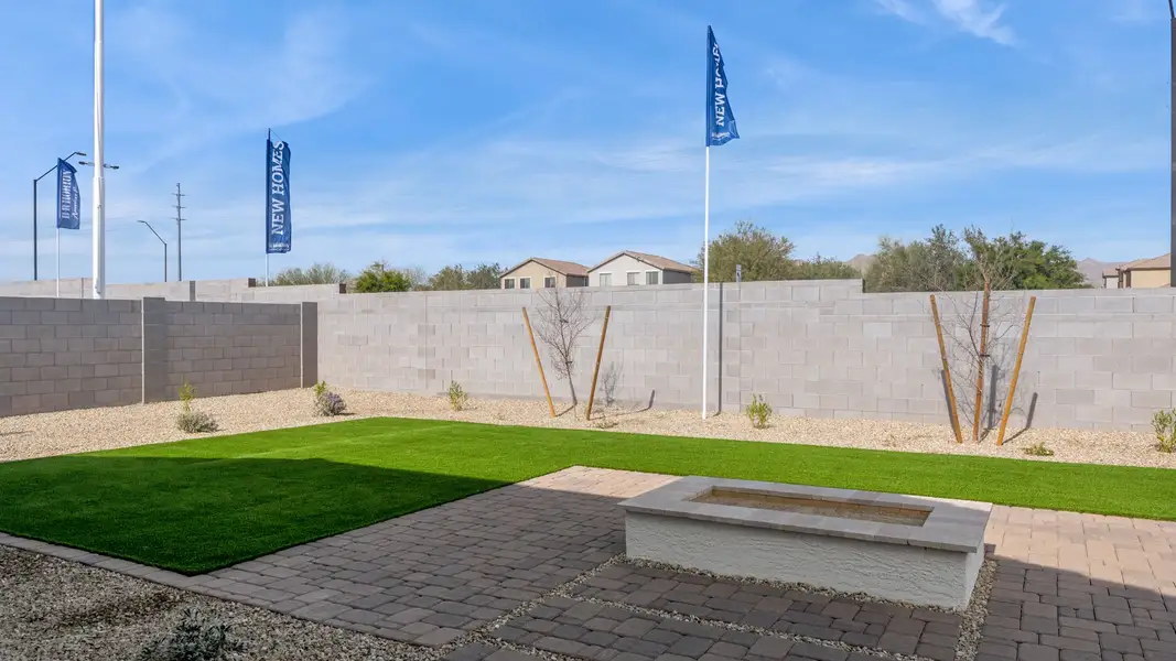 Exterior details and patio area of a home in Desert Moon Estates, Buckeye (Image 2).