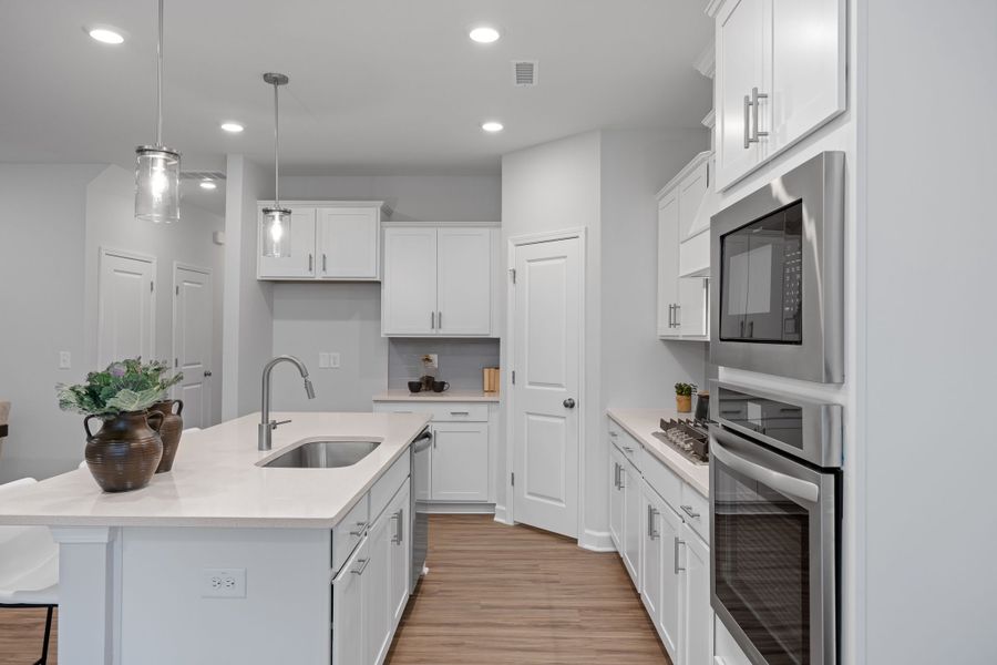 Representative furnished interior of a home built from the The Warren by Davidson Homes LLC in Gregory Village Townhomes, Lillington (Image 14).