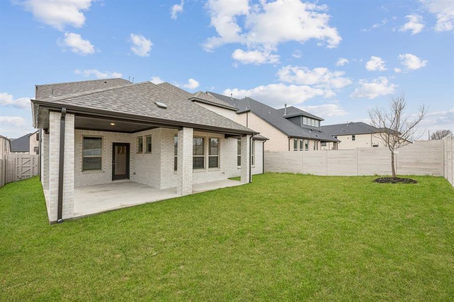 Exterior details and patio area of a home in , McKinney (Image 3). Exterior details and patio area of a home in , McKinney (Image 3).