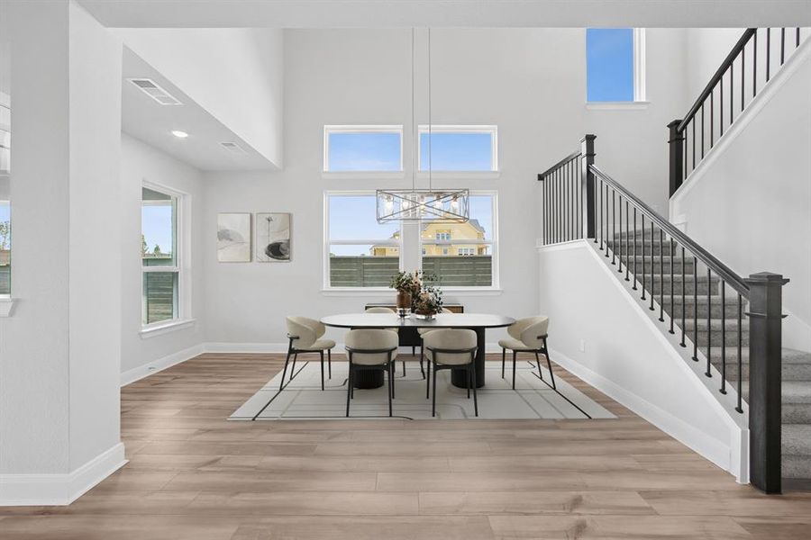 Furnished interior view inside a new home in Treeline, Justin (Image 11). Furnished interior view inside a new home in Treeline, Justin (Image 11).