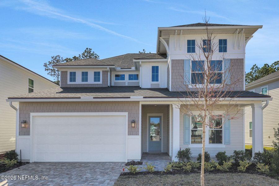 Front exterior of a new home in , Ponte Vedra, FL, highlighting curb appeal (Image 28). Front exterior of a new home in , Ponte Vedra, FL, highlighting curb appeal (Image 28).