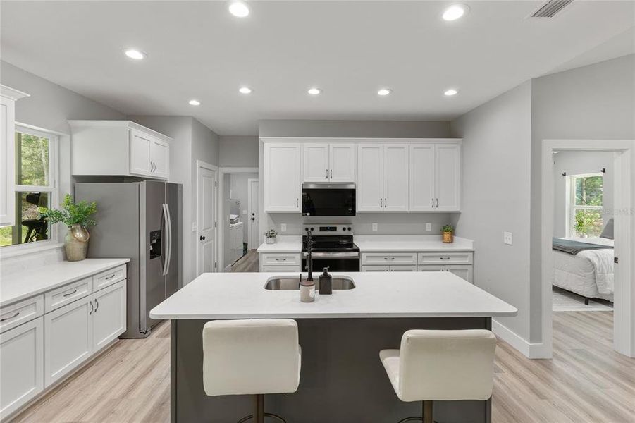 Furnished interior view inside a new home in , Florahome (Image 11).