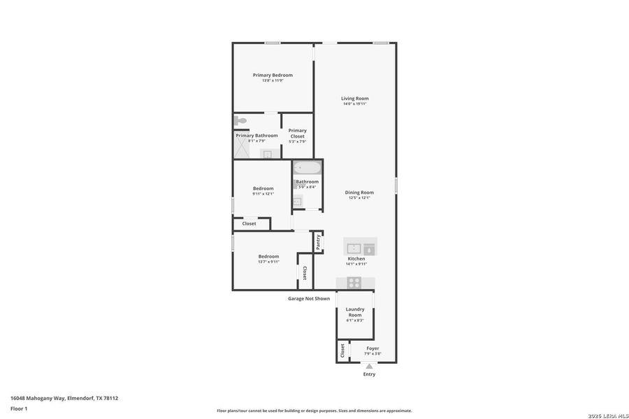 2D floor plan layout of this home in Hickory Ridge, Elmendorf, TX (Image 4). 2D floor plan layout of this home in Hickory Ridge, Elmendorf, TX (Image 4).