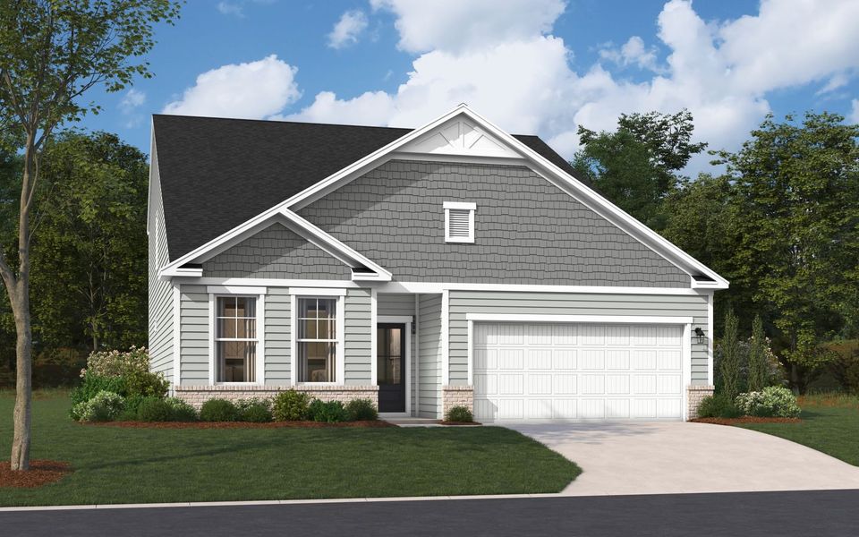 Representative exterior photo of a completed home built from the The Jefferson by Stanley Martin Homes in Green Tree Place, Anderson, SC (Image 21).