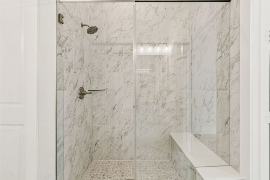 Representative interior finishes for a home built from the Hamilton by Centre Living Homes in Newman Village Townhomes, Frisco (Image 18).