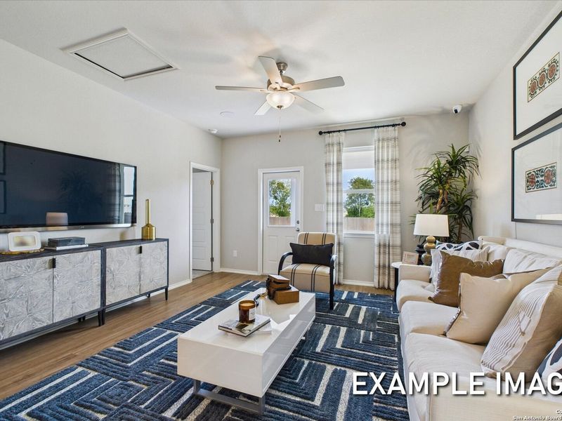 Furnished interior view inside a new home in Agave, San Antonio (Image 14).
