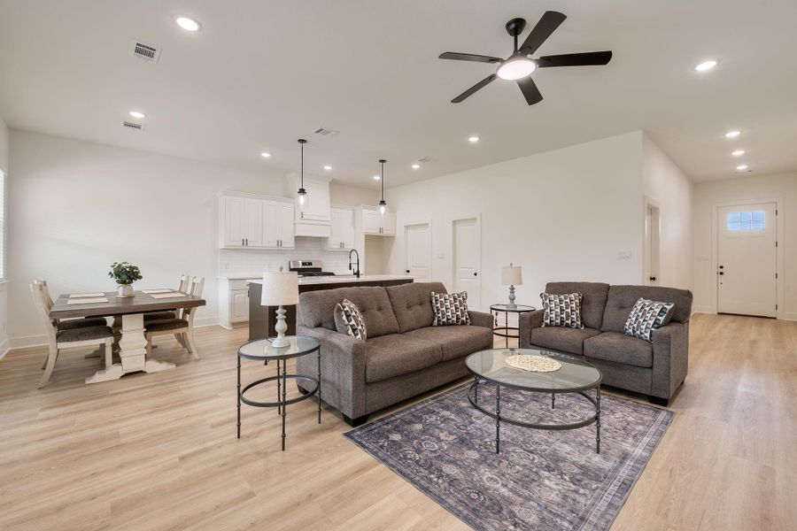 Furnished interior view inside a new home in , Iola (Image 11).