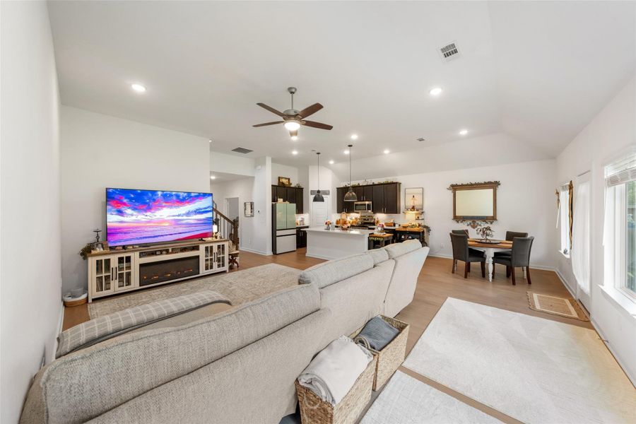 Furnished interior view inside a new home in Pinewood at Grand Texas, New Caney (Image 23).