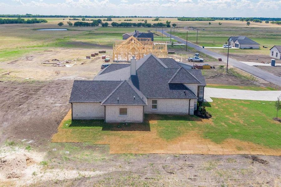 Bird's eye view with a rural view