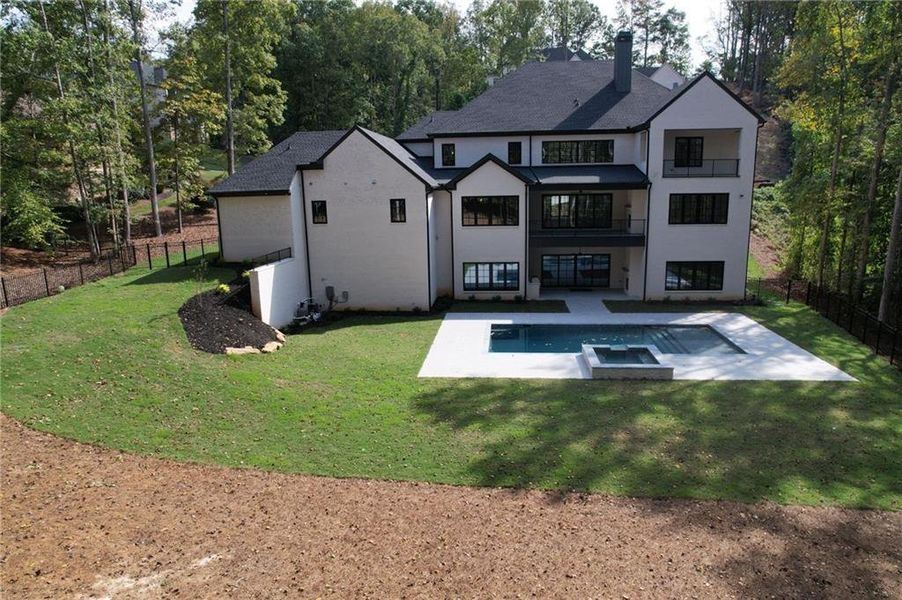 Exterior details and patio area of a home in , Alpharetta (Image 44).
