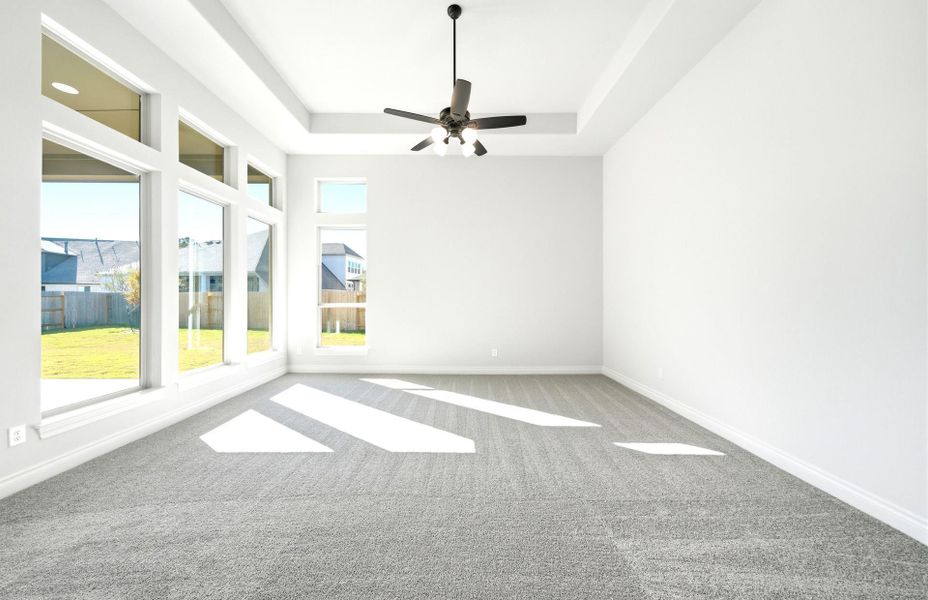 Spacious, unfurnished interior of a new home in Artavia 70′, Conroe (Image 51).