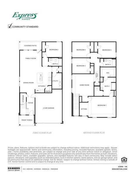 2D floor plan layout of this home in Creeks at Burnett Trail, Canton, TX (Image 2). 2D floor plan layout of this home in Creeks at Burnett Trail, Canton, TX (Image 2).