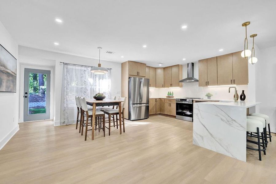 Furnished interior view inside a new home in , Decatur (Image 10).