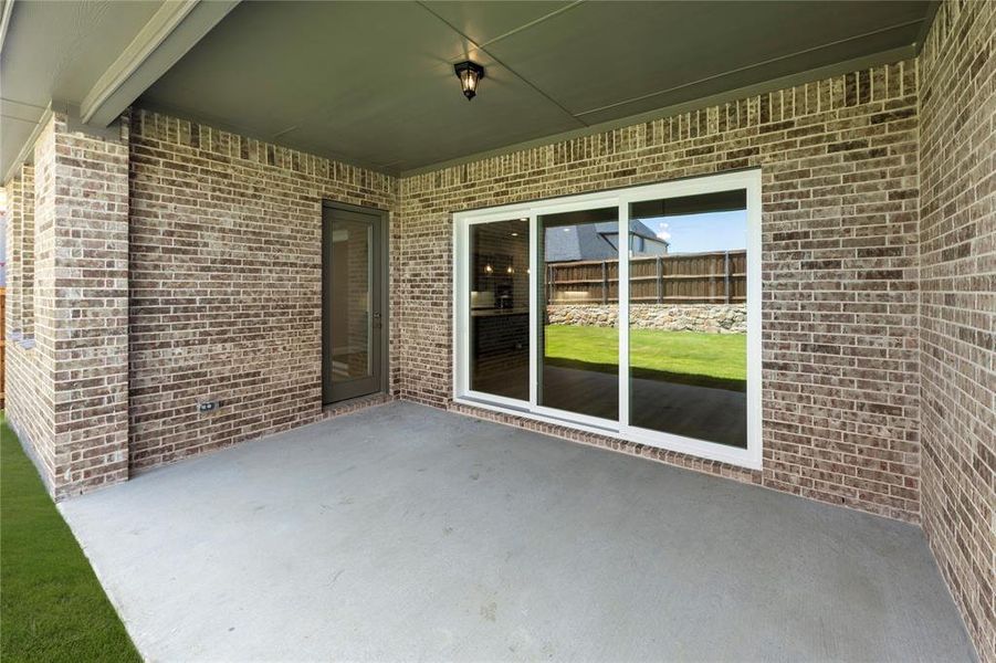 Exterior details and patio area of a home in , Rockwall (Image 3). Exterior details and patio area of a home in , Rockwall (Image 3).