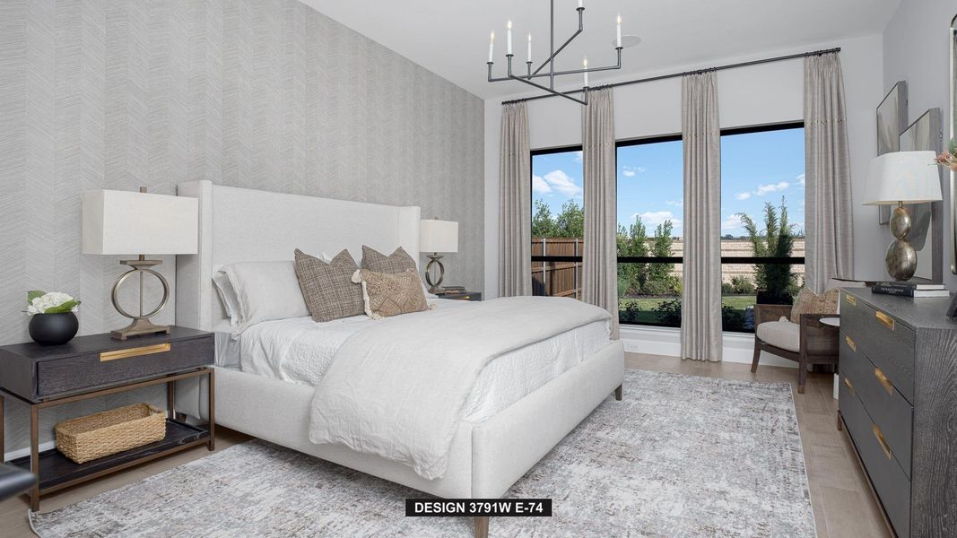 Furnished interior view inside a new home in Elyson, Katy (Image 8).