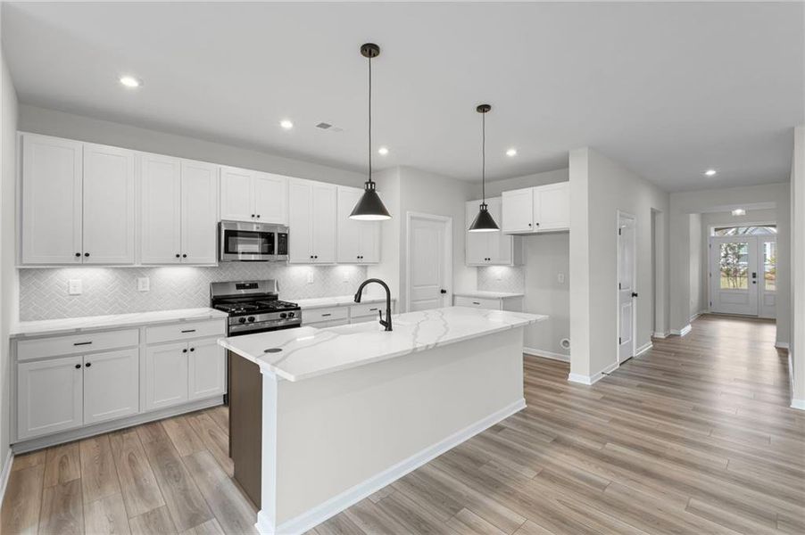 Furnished interior view inside a new home in Laurel Farms, Dallas (Image 10). Furnished interior view inside a new home in Laurel Farms, Dallas (Image 10).