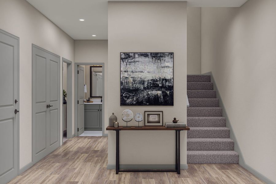 Representative furnished interior of a home built from the M by Tri Pointe Homes in Candelas Townhomes, Arvada (Image 24).