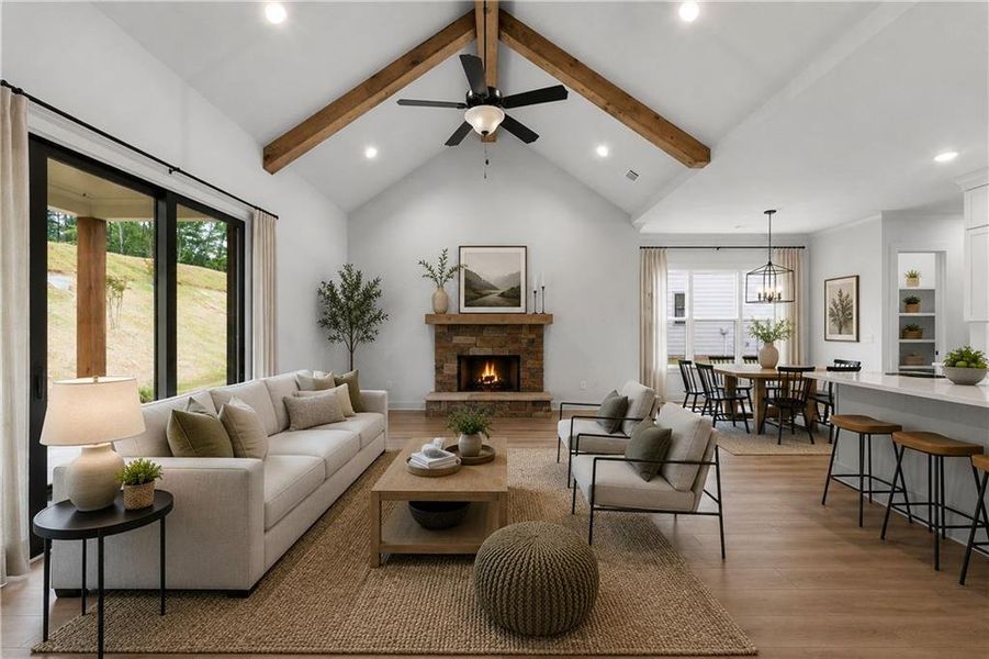 Furnished interior view inside a new home in , Waleska (Image 7).