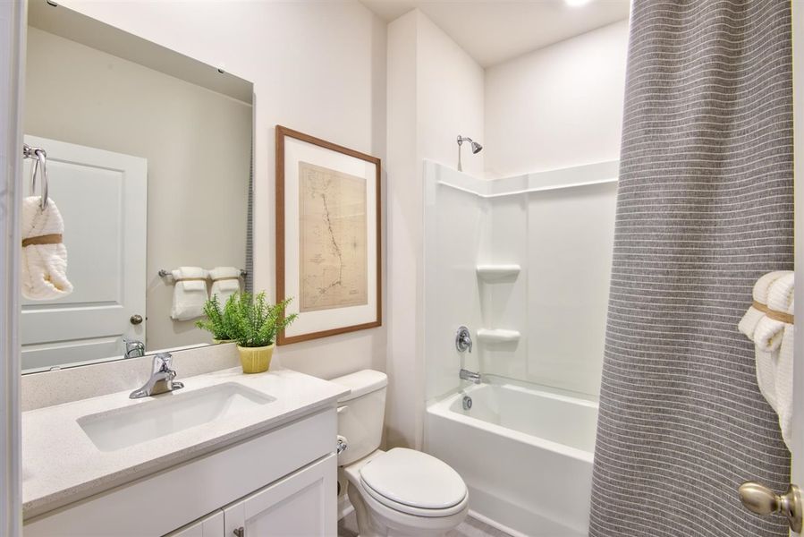 Representative furnished interior of a home built from the HAYDEN by D.R. Horton in Bedford Place, Wilson (Image 24). Representative furnished interior of a home built from the HAYDEN by D.R. Horton in Bedford Place, Wilson (Image 24).