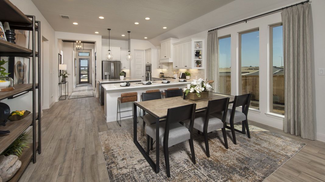 Furnished interior view inside a new home in Briggs Ranch, San Antonio (Image 26). Furnished interior view inside a new home in Briggs Ranch, San Antonio (Image 26).