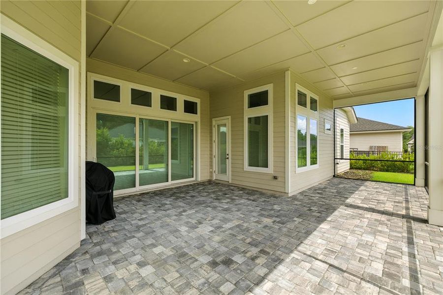 Screened in back patio