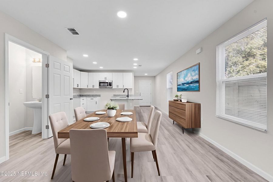 Furnished interior view inside a new home in , Jacksonville (Image 15).