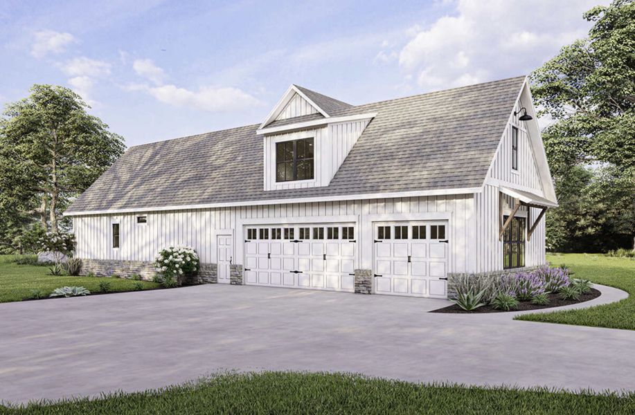 Representative exterior photo of a completed home built from the Margot by Zeal Home Builders in Echo Grove, Poolville, TX (Image 23). Representative exterior photo of a completed home built from the Margot by Zeal Home Builders in Echo Grove, Poolville, TX (Image 23).