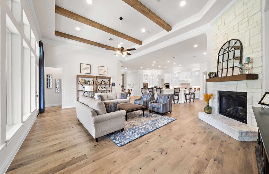 Furnished interior view inside a new home in Artavia 70′, Conroe (Image 25).