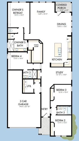 The success of a floor plan is the way you can move through it…You’ll be amazed at how well this home lives…We call it traffic patterns.