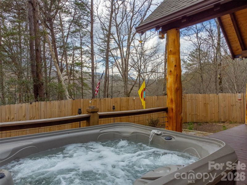Exterior details and patio area of a home in , Bryson City (Image 41). Exterior details and patio area of a home in , Bryson City (Image 41).