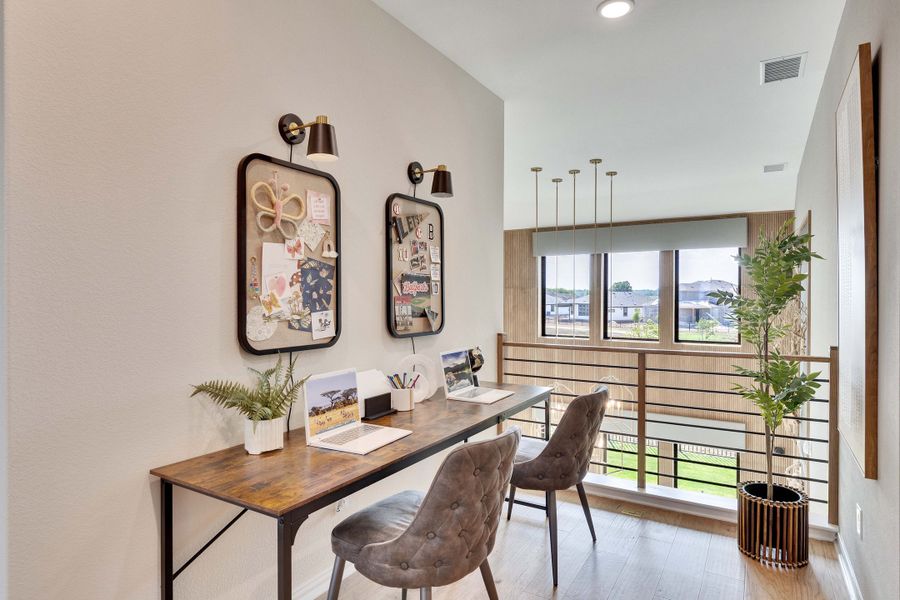 Representative furnished interior of a home built from the Premier Series - Elm by DRB Homes in Infinity Square, Kyle (Image 16).