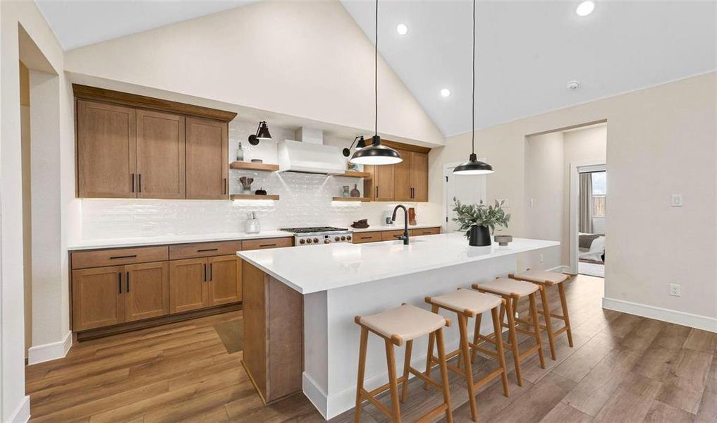 Furnished interior view inside a new home in Monterra, Fate (Image 10).