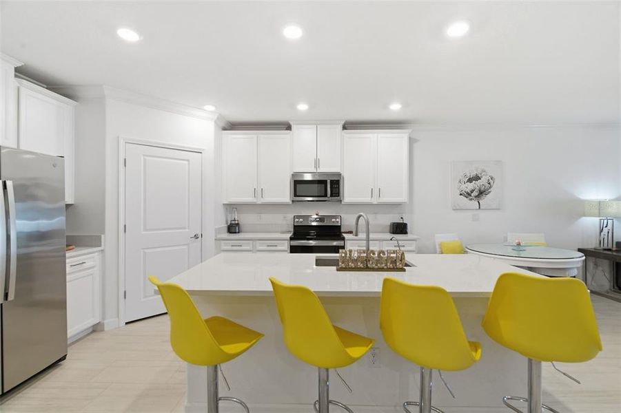 Furnished interior view inside a new home in Mirada Active Adult: Active Adult Villas, San Antonio (Image 4). Furnished interior view inside a new home in Mirada Active Adult: Active Adult Villas, San Antonio (Image 4).