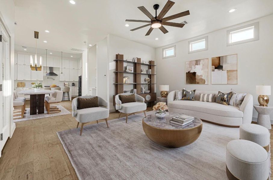 Furnished interior view inside a new home in , Houston (Image 6). Furnished interior view inside a new home in , Houston (Image 6).