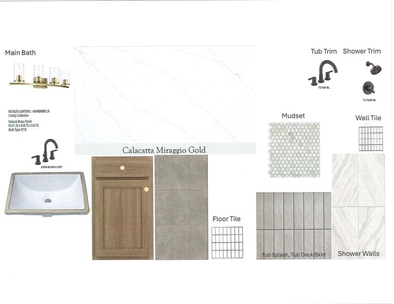 Main Bath Selections