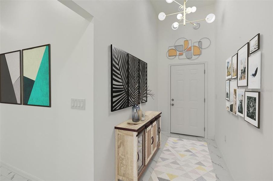 Furnished interior view inside a new home in , Punta Gorda (Image 6). Furnished interior view inside a new home in , Punta Gorda (Image 6).