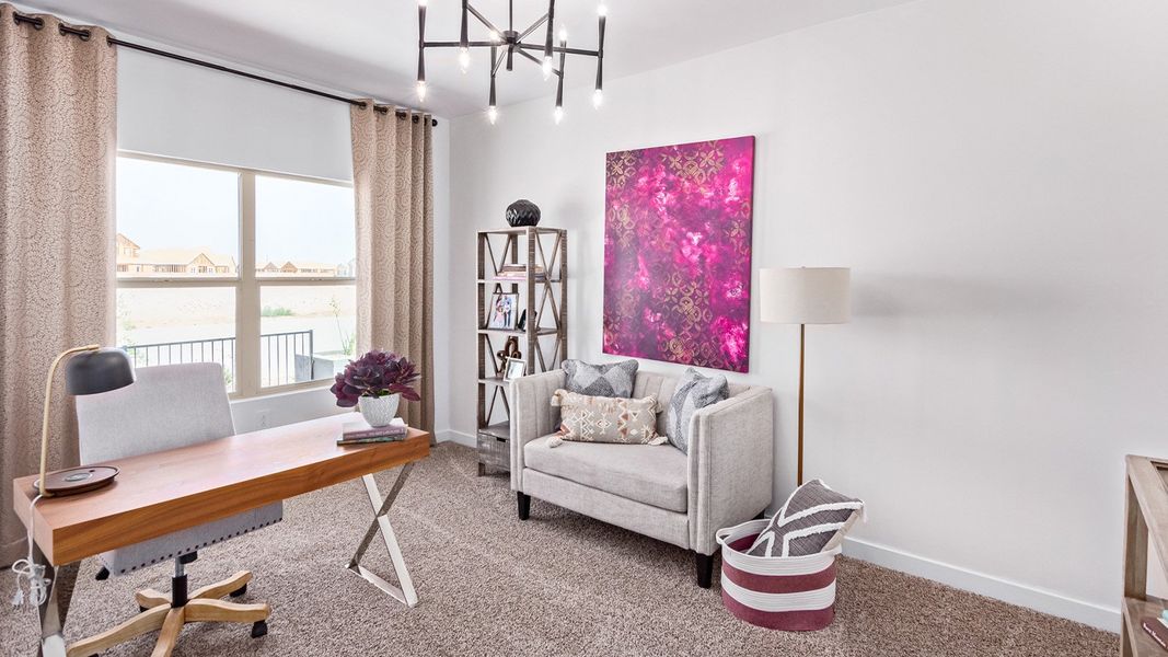 Representative furnished interior of a home built from the Citrine - Plan 5042 by D.R. Horton in Tortolita Trails, Marana (Image 13).