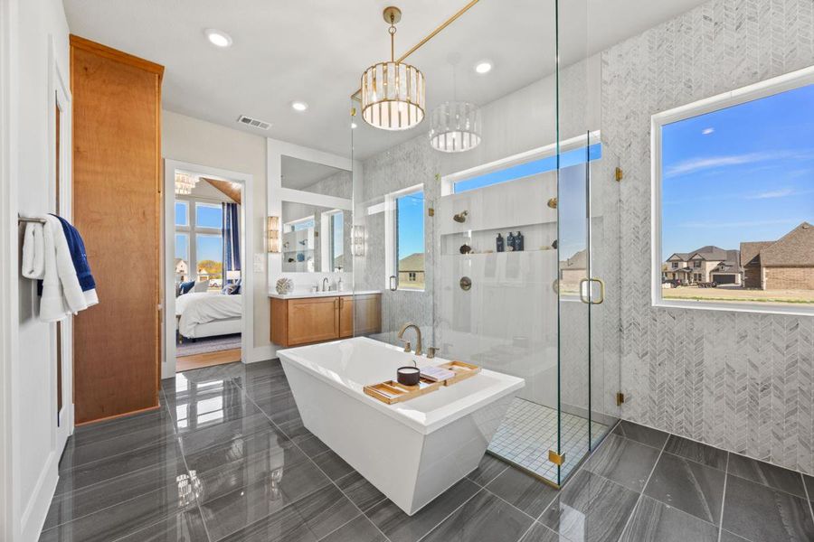 Furnished interior view inside a new home in Park Place, Prosper (Image 7).