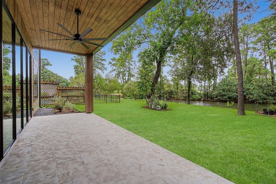 Exterior details and patio area of a home in , The Woodlands (Image 3).