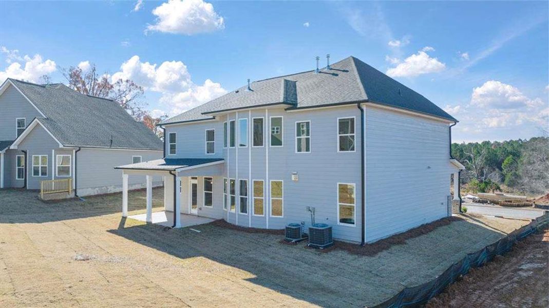 Exterior details and patio area of a home in Heritage Pointe, Senoia (Image 3).
