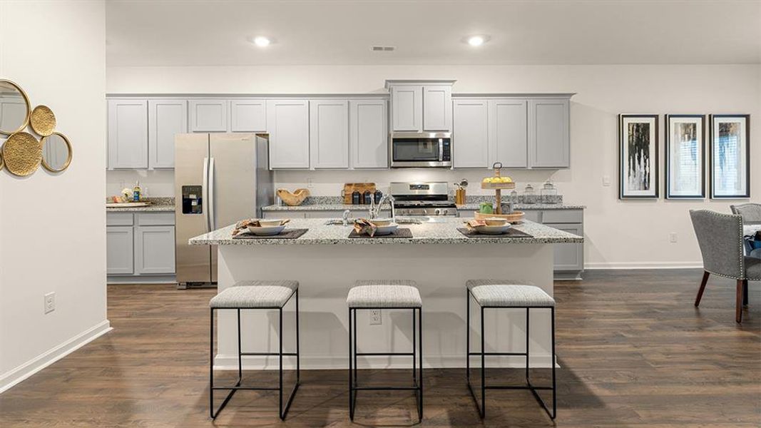 Furnished interior view inside a new home in Brooks Station, Dacula (Image 7).